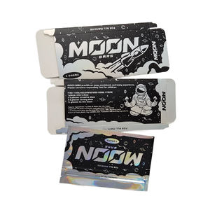 Çocuk geçirmez kutu ile en popüler yenilebilir çikolata Bar şeker çerez sakızlı ot ay çikolata Bar Mylar çanta ekran kutusu ile - Product Image 5