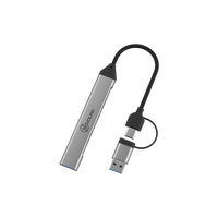 Hub 4 ports USB 3.0 haute vitesse Type C Split Adaptateur 4 2.0 ports Charge rapide pour PC IOS Multiport Accessoires pour ordinateur