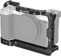 Cage de protection intégrale en alliage d'aluminium A7C pour appareil photo Sony A7C, avec griffe porte-accessoire intégrée et plaque de dégagement rapide compatible Arca-Swiss et