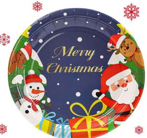 Platos de Papel Desechables de 9 Pulgadas, Estilo Moderno, CMYK, Navidad, Invierno, Vajilla para Fiestas y Decoraciones Navideñas, Venta al por Mayor - Product Image 3