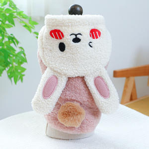 Sonbahar/kış yeni gelenler için <span class=keywords><strong>Pet</strong></span> giysi, köpekler ve kediler için çiçek baskı tavşan pamuk ceket, sıcak pamuk ceket koleksiyonu - Product Image 5