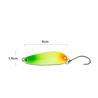 Lopnt — leurre métallique coloré A31, mini appât artificiel idéal pour la pêche à la cuillère