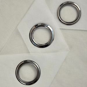 Rideau occultant moderne en tissu léger de style lin polyester/coton, ignifuge, à œillets, prix bas, fourni par l'usine - Product Image 3