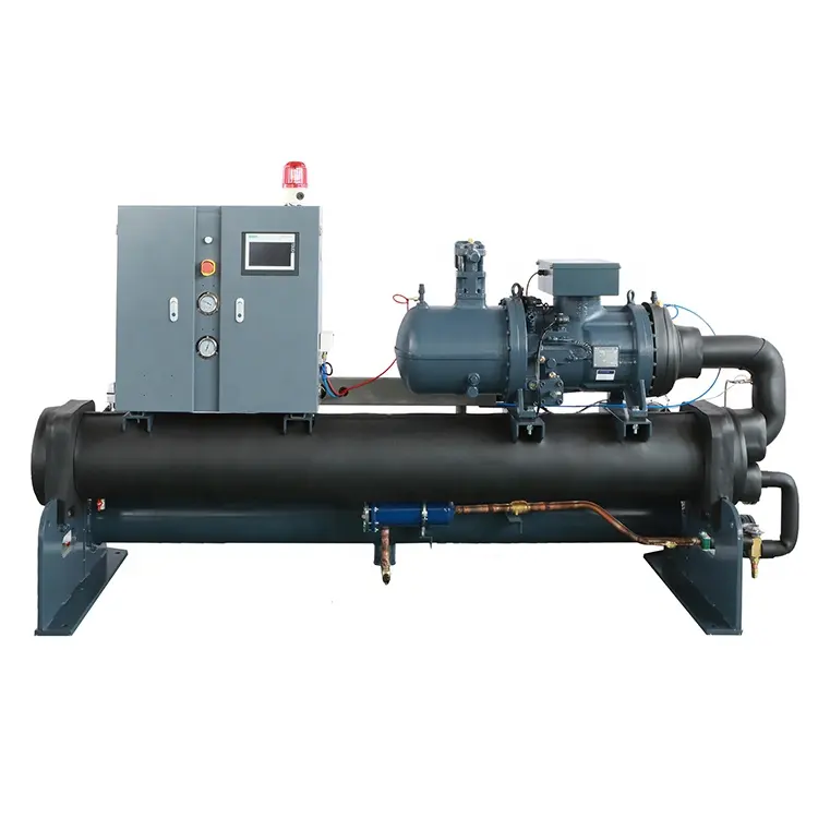 Marine sea water cooled screw chiller price machine water cooled industrial cooling manufactures