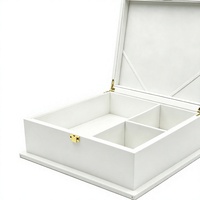 Boîte à thé en bois laqué piano de luxe sur mesure, emballage verni pour dattes et noix, boîte en bois à charnière, panneaux muraux artisanaux