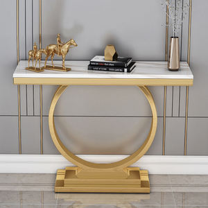 Nueva llegada China al por mayor oro Retangular consola mesa estilo <span class=keywords><strong>italiano</strong></span> Bar entrada decorativa estilo minimalista consola Mesa - Product Image 2