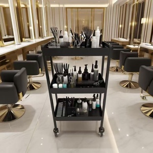 Modern Stainless Steel 3 Tier <b>Salon</b> Small Tool Car Luxury Barber Shop <b>Furniture</b> Trolleys for Beauty <b>Salon</b> with Wheels - Product Image 3
