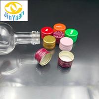 Capsules de bouteilles en aluminium ROPP 18*12mm personnalisées en petite série avec insert en PE pour huiles essentielles et produits neutraux