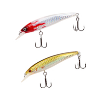 Leurre dur flottant de 9,5 cm et 9 g pour la pêche en eau profonde, action réaliste de type wobbler/crankbait, idéal pour les lances longues distances