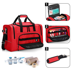 Borsa Medica Estiva Portatile per <span class=keywords><strong>Infermieri</strong></span>, Kit di Pronto Soccorso <span class=keywords><strong>e</strong></span> Trauma, Borsa Medica d'Emergenza Resistente all'Acqua in Poliestere 600D per Viaggi <span class=keywords><strong>e</strong></span> Trasporto - Product Image 3