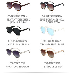 Sparloo 10196 lentes de Sol Nhựa Màu Vàng ống kính UV400 phân cực cá Kính mát phân cực phụ nữ và nam giới - Product Image 3