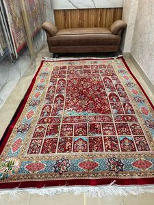 Alfombra de Diseño Elegante Hecha a Mano con Seda, Alfombra Premium Anudada a Mano Antideslizante para Dormitorio, Sala de Estar, Hotel y Decoración del Hogar - Product Image 2