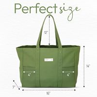 Tas Kanvas 16 Oz Dengan Logo Cetak Kustom Tas Kanvas Wanita Tas Kanvas Katun Kustom Dengan Saku Resleting