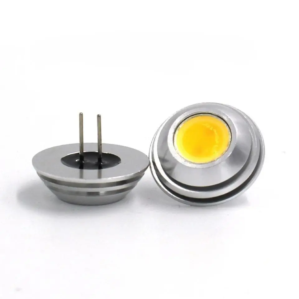 G4 2W DC12V LED UFO Light Aluminum Shell COB Super Bright 2W Lamp Beads Crystal Light Source G4 Car Light