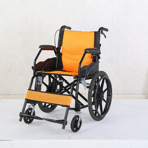 Fauteuil roulant manuel pliable, léger et portable pour personnes âgées, avec frein en U et utilisation facile - Product Image 1