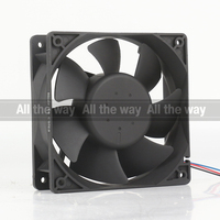 Delta 24V 48V DC 12V 0.90A AC EC 12038 120x120x38MM 12CM 3 fils Haut Volume d'air Violent Roulement à billes AFB1212VHE-A4U Ventilateur de refroidissement
