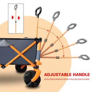 Venta al por mayor Carro plegable Carro de playa Carro portátil 4 ruedas Montado Carro plegable al aire libre Carro de camping - Product Image 4