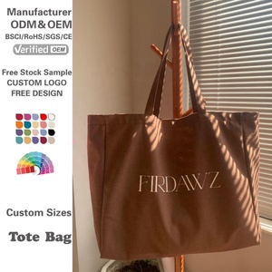 Custom Logo Personalised <strong>Bags</strong> Customized Durable Brown Cotton Canvas Sports Yoga <strong>Tote</strong> <strong>Bags</strong> <strong>for</strong> Women Luxury with Long Straps - Product Image 1
