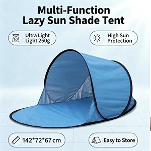 Tenda Pop-up da Esterno per Una Persona, Protezione Solare, Portatile, Montaggio Istantaneo, per Spiaggia e Campeggio, Automatica, Pieghevole, Leggera - Product Image 2