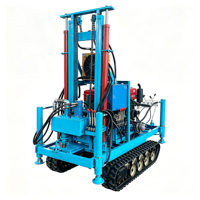 Plateforme mobile de forage de puits d'eau portable, machine de forage de puits d'eau de 150 m de profondeur pour le passage de chantier à chantier
