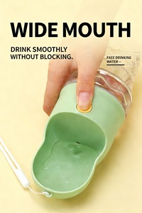 Nouvelle Bouteille d'<span class=keywords><strong>Eau</strong></span> Portable pour Chien, Style Crème Glacée, Grande Capacité, Anti-Fuite, Pliable, 2-en-1, avec Lanière pour Extérieur - Product Image 3