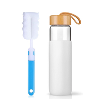 En Stock Botella de Agua Deportiva de Vidrio de 550 ml y 1000 ml, Botellas de Vidrio para Jugo y Bebidas, Libre de BPA