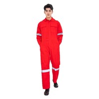 Combinaison de travail en coton pur, une pièce, pour la réparation automobile, protection du travail, manches longues, anti-poussière, réfléchissante, combinaison de sécurité