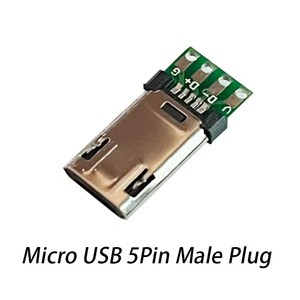 Connecteur <span class=keywords><strong>Micro</strong></span> USB 5 broches mâle <span class=keywords><strong>avec</strong></span> plaque de soudure PCB double face, <span class=keywords><strong>prise</strong></span> <span class=keywords><strong>jack</strong></span> <span class=keywords><strong>Micro</strong></span> 5P, connecteur de carte <span class=keywords><strong>à</strong></span> <span class=keywords><strong>souder</strong></span> 4 broches - Product Image 6