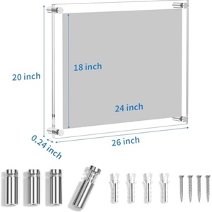 Factory Wholesale Modern Customizable Transparent for Acrylic <b>Floating</b> Picture Frame for Desktop & Countertop Home Decor - Product Image 2