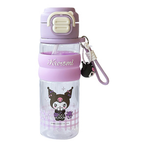 Zuo Mu Sanrio <b>Water</b> <b>Bottle</b> 500Ml Leak Proof <b>With</b> <b>Straw</b> And Strap For Kids School Use - Product Image 2