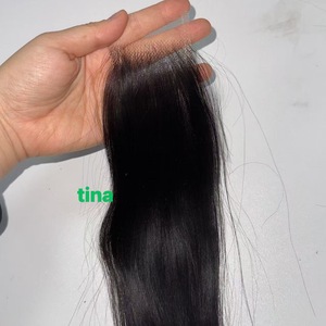 Glueless Top HD ren đóng cửa phía trước 2by6 , 4by4 5by5 13by4 13by6 burmese xoăn thô Việt Nam tóc con người HD đóng cửa HD phía trước - Product Image 1