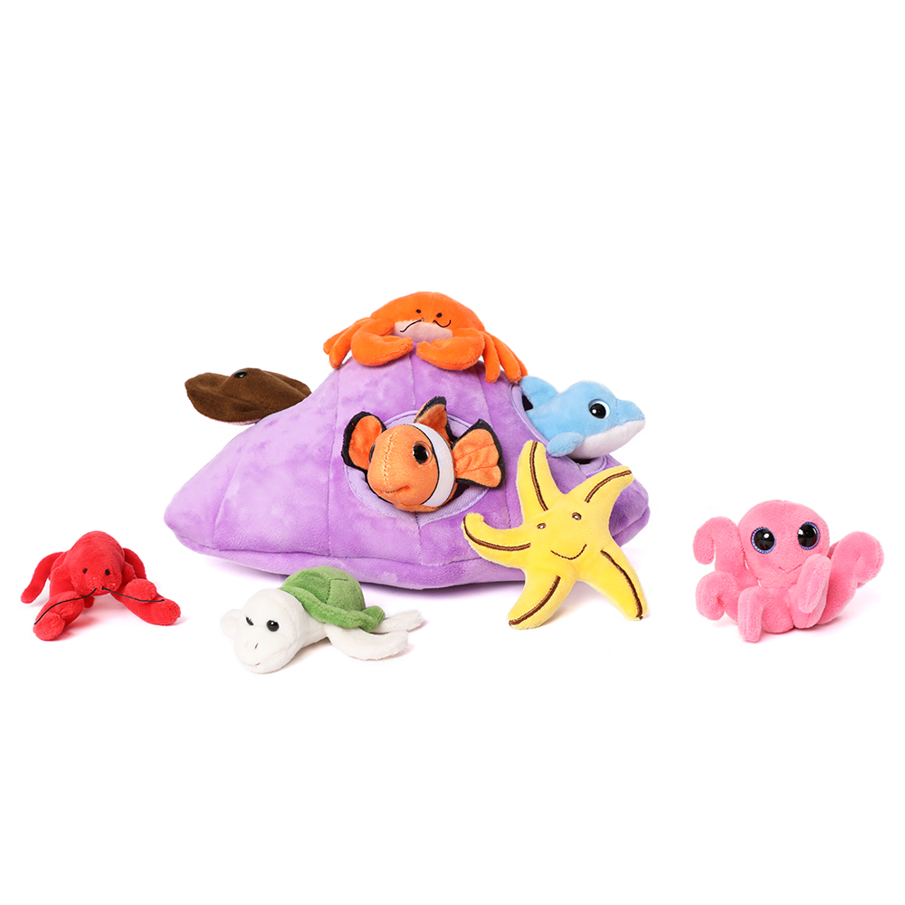 Ensemble de jouets en peluche coquillage