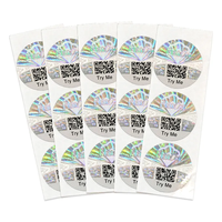 Étiquette holographique de sécurité laser or personnalisée hologramme 3D en vinyle autocollant QC réussi pour l'artisanat industriel sceau inviolable