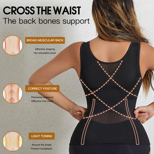 6294 girovita gilet Push up cintura dimagrante modellante guaina per il corpo pancia piatta con cintura <span class=keywords><strong>post</strong></span> <span class=keywords><strong>parto</strong></span> <span class=keywords><strong>corsetto</strong></span> per il controllo della pancia da donna - Product Image 3