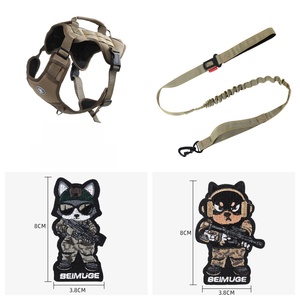 パーソナライズされた環境にやさしいシンプルな戦術犬用ハーネスベスト最新流行の反射調整可能引きなしトレーニング高級スポーツ - Product Image 3