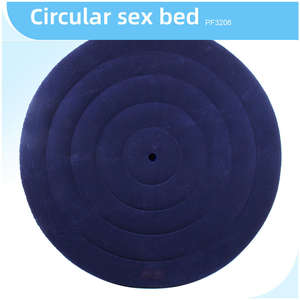 Draagbare, hoogwaardige, ronde opblaasbare slaapbank, comfortabele lounge voor koppels, reizen, kamperen, thuis, ontspanningsmeubilair, groothandel - Product Image 1