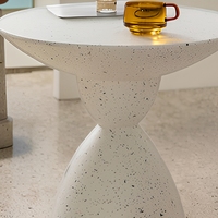 Table basse convertible moderne beige en MGO pour salon, chambre, salle à manger, meubles de maison