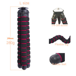 Trípode de pulpo de espuma EVA + Metal Universal Hoshi 2019 con trípode portátil + conector de 1/4 "para teléfono de coche Gopro <span class=keywords><strong>Nikon</strong></span> tamaño S/M/L - Product Image 3