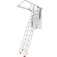 Escalier de grenier rétractable automatique pour la maison en alliage d'aluminium échelle extensible pliante invisible en acier durable pour une utilisation en extérieur