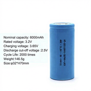 Литий-железо-фосфатные (LiFePO4) аккумуляторы 3.2В 32700, 5000мАч/6000мАч, цилиндрические литий-ионные элементы для трехколесных электромобилей - Product Image 2