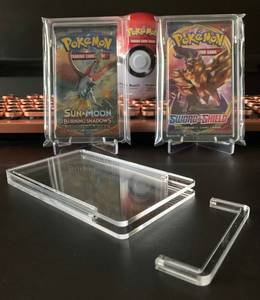 Couvercle Magnétique Acrylique Poke mon Booster Pack Holder Booster Card Case Clear CGC Trading Graded Card Slab - Product Image 2