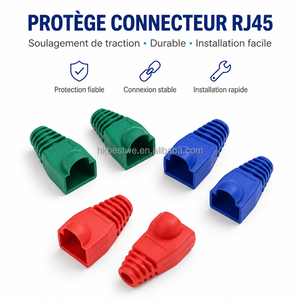 ปลอกป้องกันสายเคเบิลเครือข่าย PVC สีสันสดใส RJ45 สำหรับสาย CAT6 CAT6A ปลอกป้องกันหัวต่อ RJ45 สำหรับสายอีเธอร์เน็ต UTP STP - Product Image 3