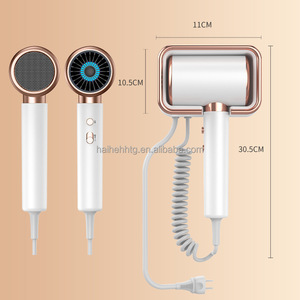 Secador de Pelo Eléctrico de Pared de Plástico de 2000W, Motor DC de Alta Velocidad, 2 Velocidades, Compacto, 1 Año de Garantía, para Hogar, Hotel y Viajes - Product Image 4