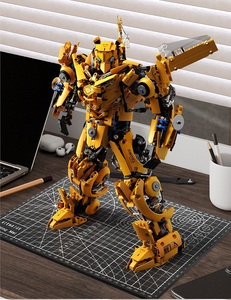 Juguete de Bloques de Construcción de <span class=keywords><strong>Robot</strong></span> Gigante Transformable en Abeja Amarilla, <span class=keywords><strong>Robot</strong></span> Abeja con Control Remoto para Niños, Regalo para Niños - Product Image 1