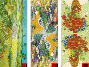 2023 personnalisé doux cachemire sensation écharpe pour femmes élégant grand hiver chaud écharpes châle enveloppement Monet <span class=keywords><strong>Klimt</strong></span> Van Gogh Art imprimé - Product Image 3