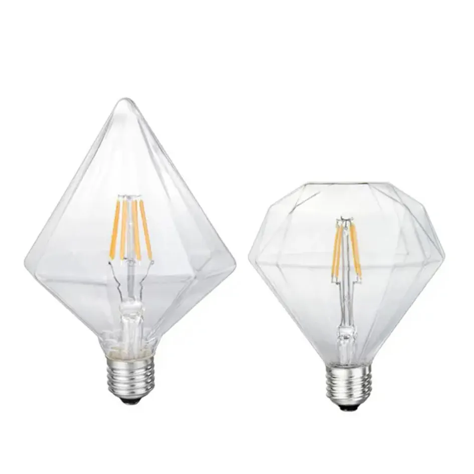 Décoration Edison Ampoule Diamant Celling Lampe E26 E27 Dimmable Verre Led Filament Ampoule Lumière