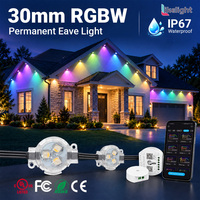 Chaîne lumineuse RGBW 30 mm UCS2904 SMD5050 DC12V IP67 étanche, lumière ponctuelle à pixels pour éclairage décoratif architectural de pignon et de corniche