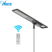 Anern 80W & 100W Lampadaires solaires pour jardin, route, paysage et bureau, panneau solaire extérieur