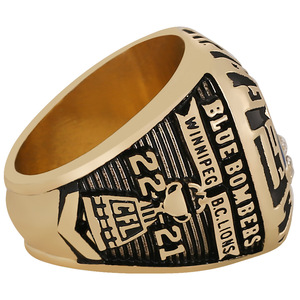 Anillo de Campeonato de la Copa Grey de los Winnipeg Blue Bombers de la CFL de 1988, Anillo de Aleación para Hombre, Joyería Clásica, Anillo al por Mayor - Product Image 4