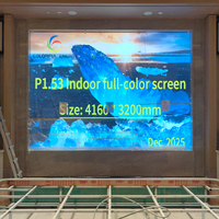 Pantalla LED de Video a Todo Color P1.53 para Interiores, Pantalla Digital LED Fija de Alta Definición para Estudio de Televisión